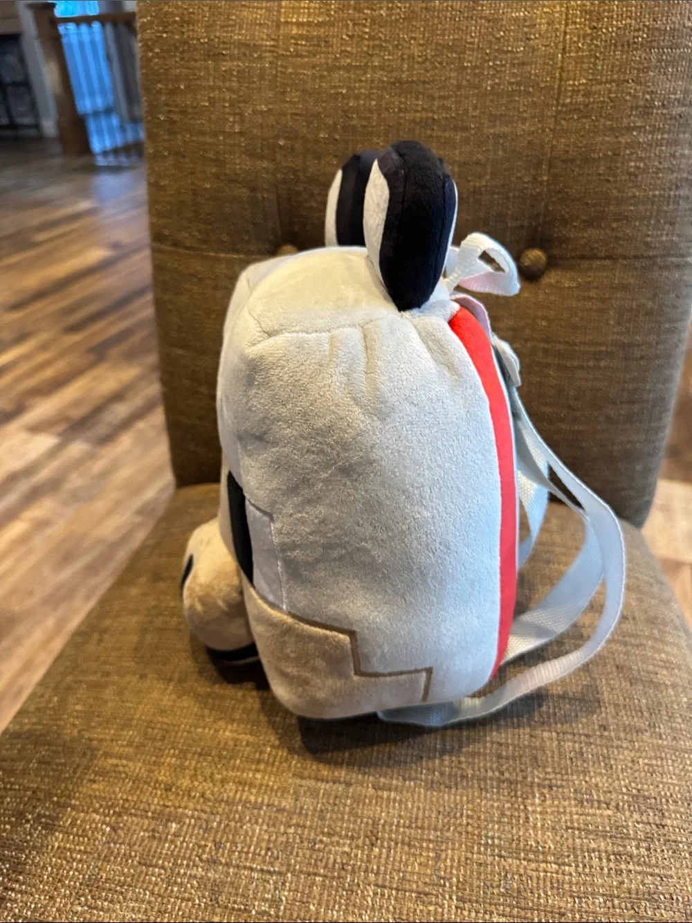 Minecraft wolf plush backpack NWT